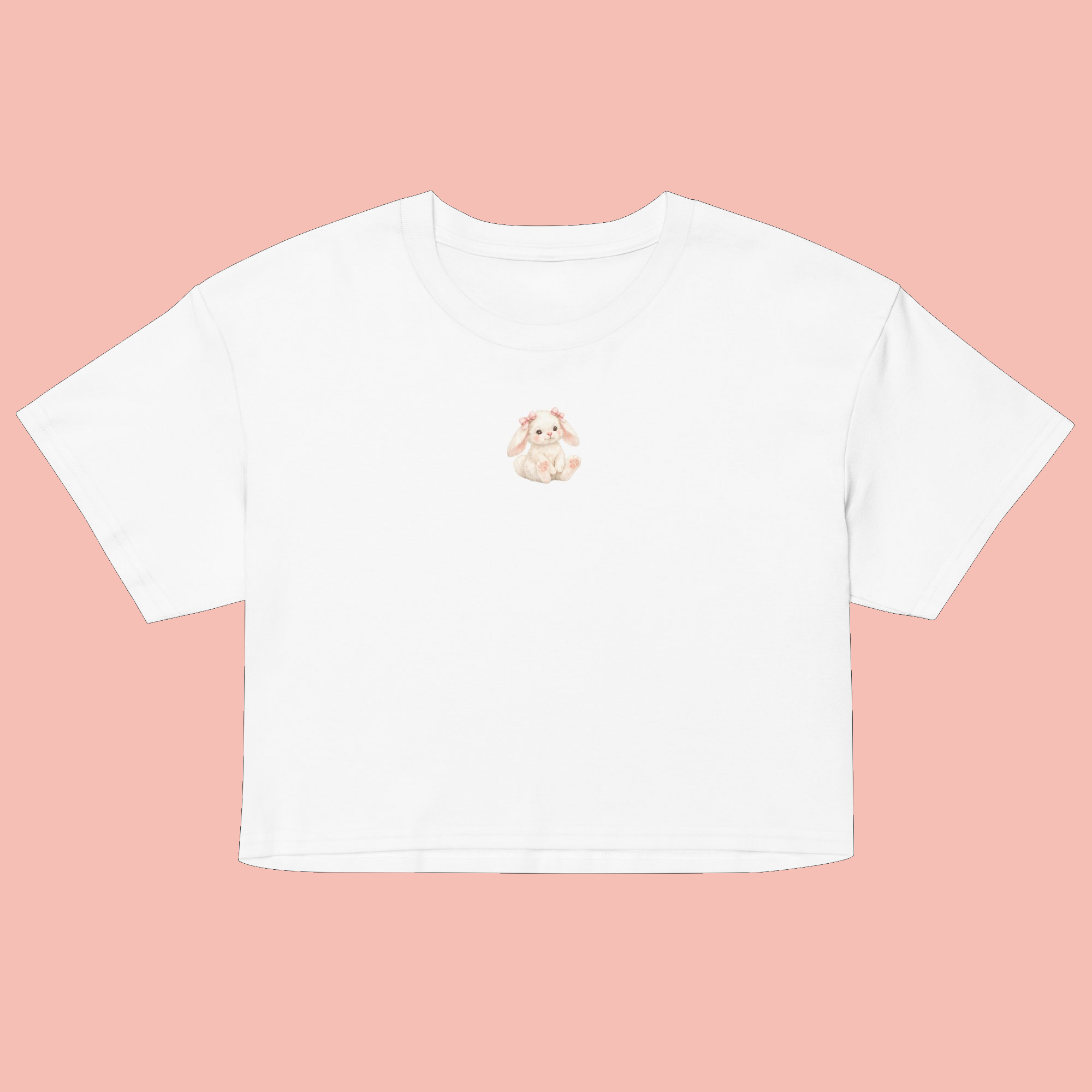 Bunny 100% cotton crop top
