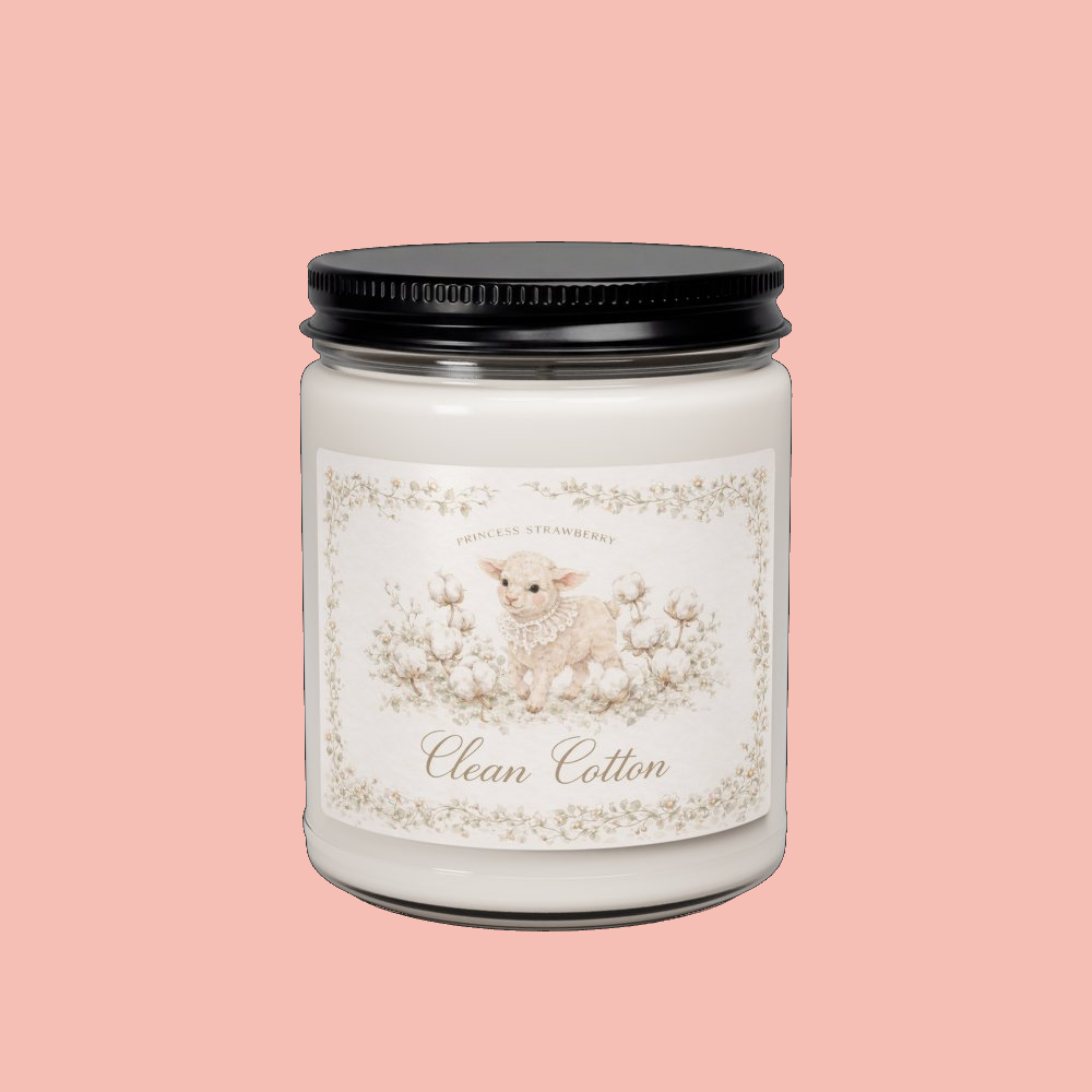 Clean cotton soy candle